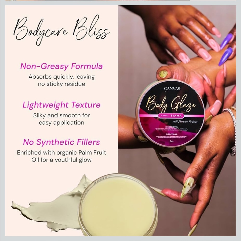 Canvas Siama Body Glaze - Pink and Black - Picture 2 of 3
